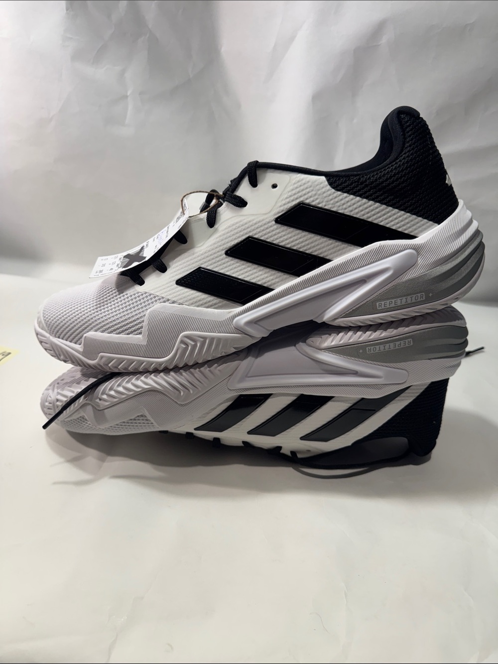Adidas Barricade 13 Tennis Shoes Men’s 13 White Black NWT Blemish